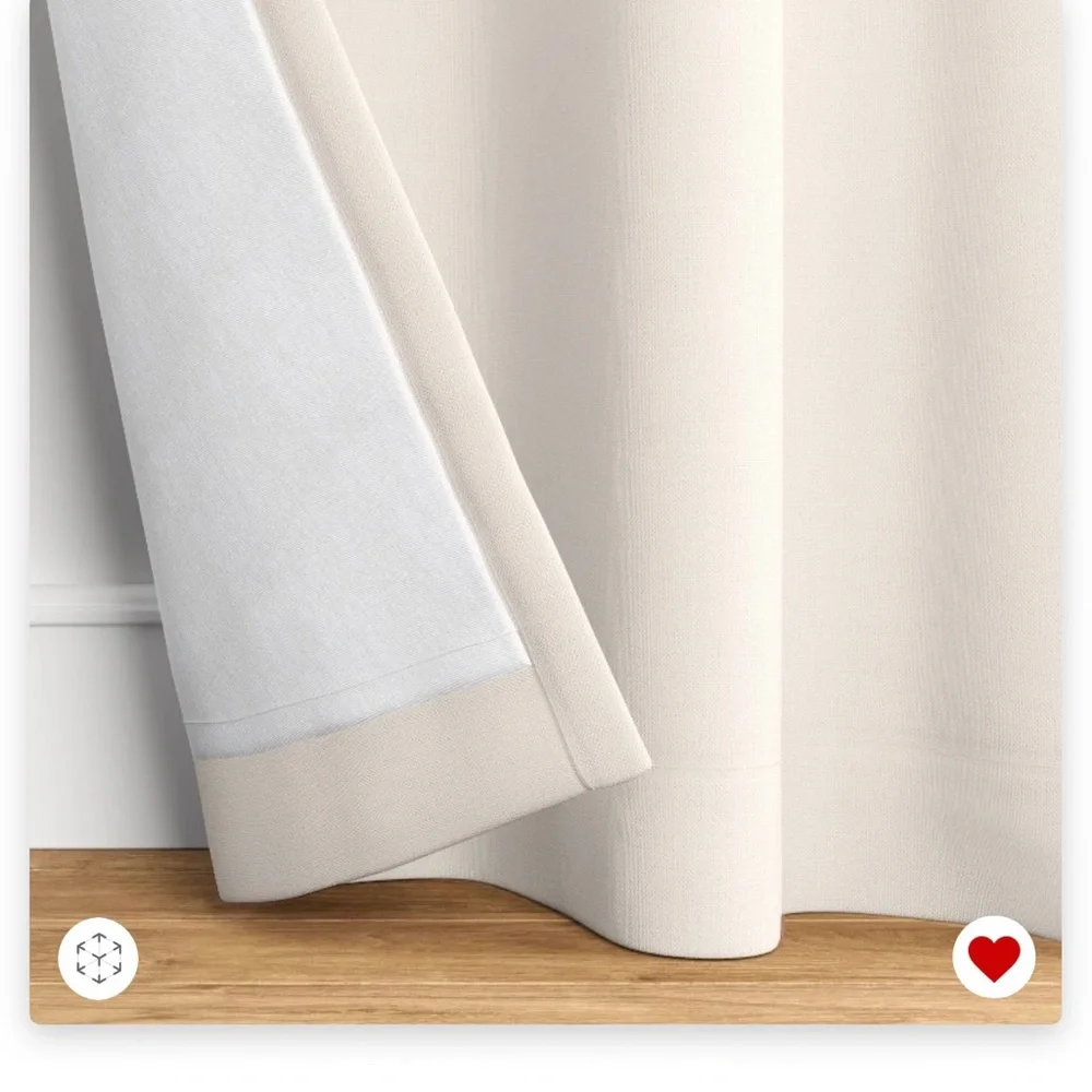 Threshold Velvet blackout Cream Drapes for Elegant Interiors size 84”